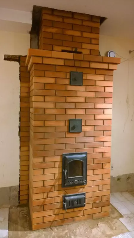 Отопительная печь из Витебского кирпича для дома с электроотоплением, фото 5