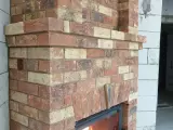 Угловой камин уникальной конструкции из кирпича Terca