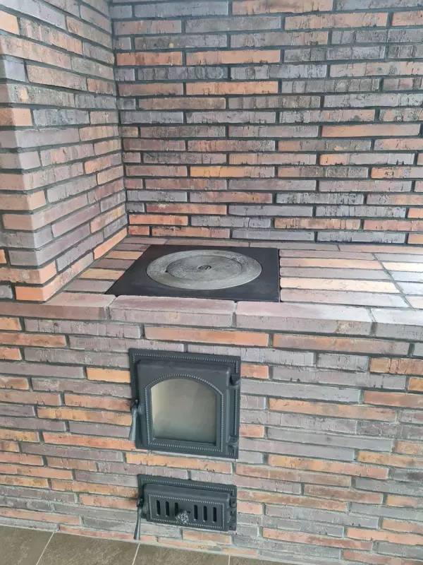 Комплекс барбекю из ригельного кирпича Скрябин Керамикс — фото 4