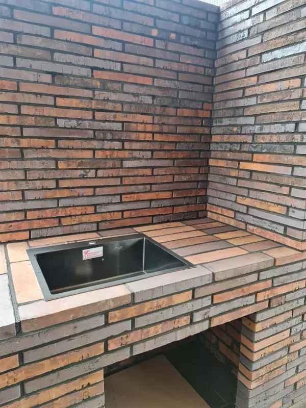 Комплекс барбекю из ригельного кирпича Скрябин Керамикс — фото 3